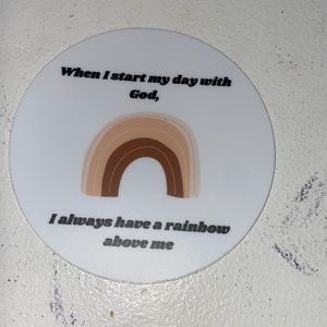 3x3 water proof circular sticker